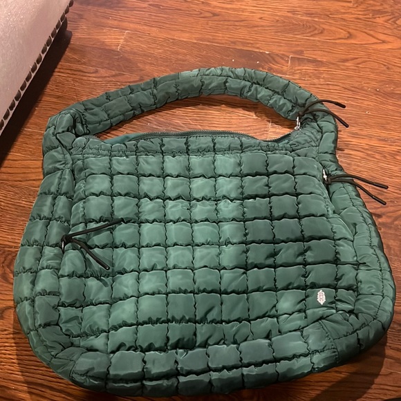 Free People Handbags - Free People Quilted Carryall Hobo Bag
Color: Fuji Jade